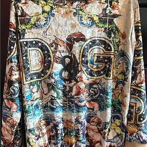 Inspired Dolce & Gabbana Artistic Print zip up jacket.
